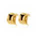 Women’s Jewelry Set Fashion Wrinkled Thin Square Earrings Plated With Gold Geometric Twisted Leaf Earrings Irregular Earrings_ipsvogv.com