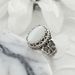 moonstone Inlaid Women's Ring, Creative Butterfly Shaped Pattern Ins Personalized Ring_ipsvogv.com