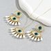 American exaggerated personality, light luxury fashion set, personalized devil's eye earring accessory, long necklace_ipsvogv.com