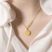Clock Love Japanese And Korean Fashion Gold Necklace Women's Simple Collarbone Chain Titanium Steel Accessories Pendant_ipsvogv.com
