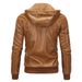 2023 European size men's leather jacket washed leather hooded leather jacket plus velvet warm leather jacket large size men's jacket 1603_ipsvogv.com