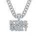 New Product Full Diamond Double Row Stereoscopic Letter Pendant Personalized Hip Hop Trendy Street Dance Cuban Necklace_ipsvogv.com