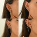 Women’s Jewelry Set Fashion Ins Style Original Niche Design Star Earrings Inlaid With Zircon Star Versatile Ear Bone Studs Set Simple Earrings_ipsvogv.com