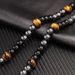 Hot Selling Tiger Eye Stone Hematite Obsidian Triple Protection Necklace For Men_ipsvogv.com