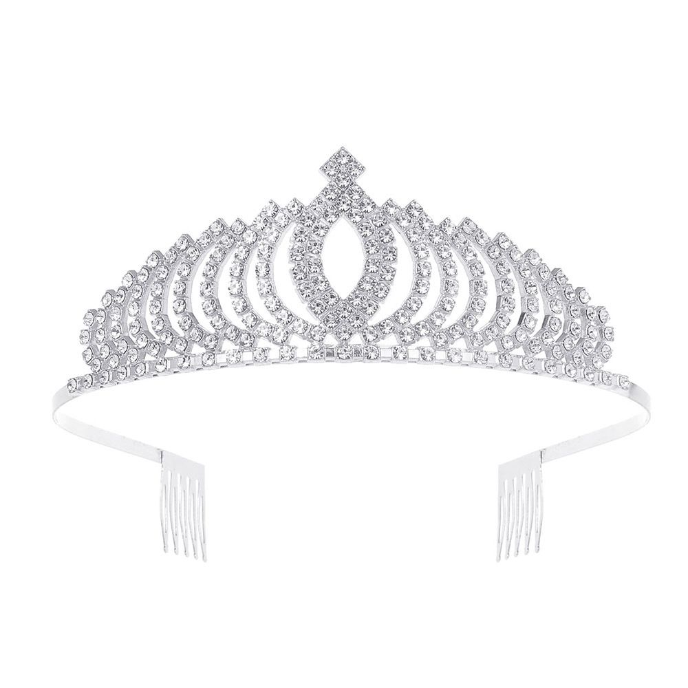 Bridal Wedding Evening Dress Crown, Rhinestone Hair Accessories, Performance Dress Accessories, Hair Crown, Headband, Popular Headdress_ipsvogv.com