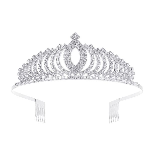 Bridal Wedding Evening Dress Crown, Rhinestone Hair Accessories, Performance Dress Accessories, Hair Crown, Headband, Popular Headdress_ipsvogv.com