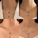 Sweater Creative Grandmother Blue Green Pearl Multi-layer Necklace Simple Three-layer Collarbone Chain_ipsvogv.com
