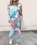 Women's Clothing 2024 spring autumn and winter printed casual long sleeved women's sports suit_ipsvogv.com