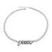 Hip Hop Simple Couple Retro Bracelet Design High Street Men And Women Cuban Diamond Pearl Stitching Necklace_ipsvogv.com