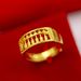brass Opening, As Desired. Abacus Men's Ring Plated With Real Gold And Vacuum Color Preservation_ipsvogv.com
