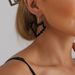 Fashion Resin Flame Shaped Hollow Love Earrings Spice Girls, Personalized Peach Heart Earrings Earrings_ipsvogv.com