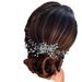 Women's Jewelry Floral Crystal Rhinestone Hair Comb Bridal Wedding Headpiece Pearl Hair Accessories For Special Occasions_ipsvogv.com