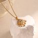 Titanium Steel Demon Eye Square Necklace Ring Set Stainless Steel Gold Diamond Zircon Niche Jewelry_ipsvogv.com