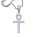 Cross Pendant Gold And Silver Punk Style Hip Hop Necklace Jewelry_ipsvogv.com