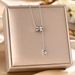 Titanium Steel Necklace, Women's Tassel, Small Waist, Pendant, Liht Luxury Fashion Collarbone Chain Accessory, No_ipsvogv.com