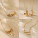 Copper plated K real gold color preserving niche creative pendant love necklace color preserving butterfly pendant eye zircon necklace_ipsvogv.com