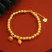 Vietnamese Sand Chinese Style Two Generations Joyful Pendant Bracelet Ancient Method Good Luck Small Gold Beads Lotus_ipsvogv.com