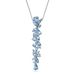 Natural Topaz Sterling Silver Necklace European And American Personality Gem String Design Silver Natural Colored Gem Necklace Pendant_ipsvogv.com