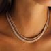 Women's Jewelry 10mm Wide Smooth Tennis Chain Trendy Fashion Couple Necklace Bracelet_ipsvogv.com