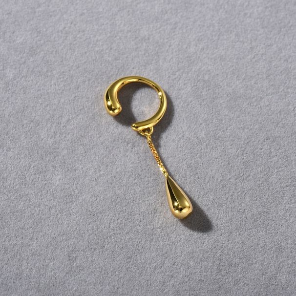 Cold Style Simple Personality Tassel Water Drop Pendant Ear Bone Clip Temperament Unique Trend Ear Clip_ipsvogv.com