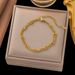 INS Style New Fashionable Versatile Gold Plated Titanium Steel Handmade Heart Pendant Hollow Bracelet Jewelry For Women_ipsvogv.com