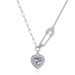 Personality needle cultivation ruby love light luxury necklace female niche temperament cold style clavicle chain_ipsvogv.com