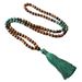 108 Mala Prayer Beads, Tassel Necklace, Natural Tiger Eye Stone Bead Necklace For Men_ipsvogv.com