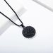 Retro Nordic style Viking text compass titanium steel necklace personality literary trend wear accessories_ipsvogv.com