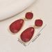 Geometric women's style with personalized inlay design, niche high-end feeling, versatile earrings_ipsvogv.com