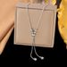 Non Fading Round Ball Pull-out Adjustable Necklace Women, Niche Long Sweater Accessories, High-end Feeling, Collarbone_ipsvogv.com
