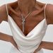 Hip Hop Metallic Texture Flat Snake Bone Ins Cool Style Knotted Chain Collarbone Necklace_ipsvogv.com