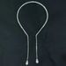 Hanging tassel pendant headband for women simple temperament rhinestone pearl headband fashionable and versatile headdress_ipsvogv.com