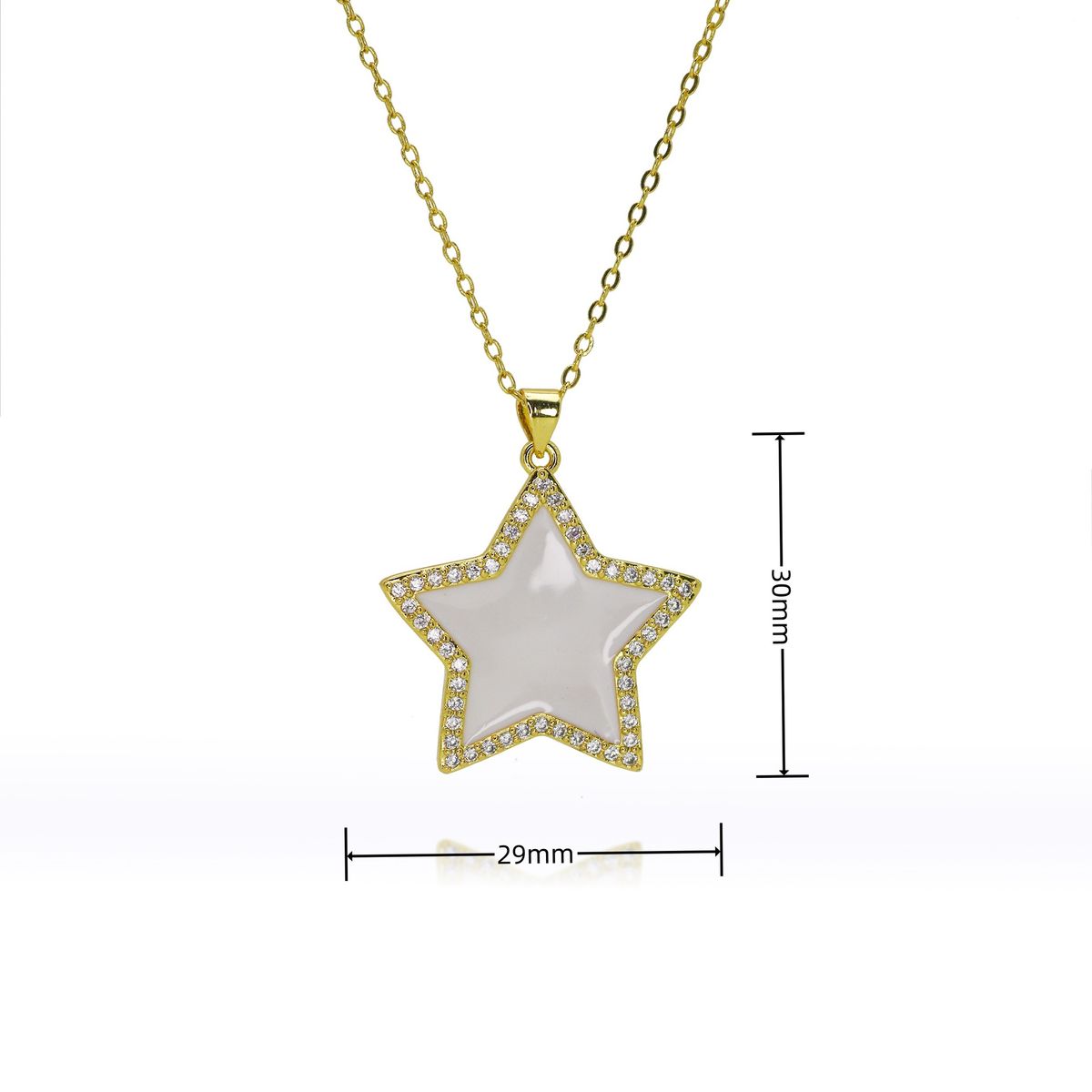 Gold Plated Sun & Moon Pendant Necklace - Copper Hollow Design, Micro Inlaid Zircon, Personalized Jewelry Gift For Women_ipsvogv.com
