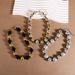 Exaggerated Color Matching Round Bead Necklace Simple Retro Beaded Necklace Jewelry_ipsvogv.com