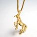 Men's Jewelry Immediate Success The Horse Pendant Necklace Leisure Fashion Chain Titanium Steel Jewelry_ipsvogv.com