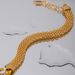 Instagram Style Wide Watch With Chain Bracelet, Female Titanium Steel Gold Bracelet Jewelry_ipsvogv.com