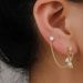 Double Ear Piercing Bear Earrings Japanese Gold Earrings Korean Cute Star Ear Bone Chain And Fixed Small Earlobe Earrings_ipsvogv.com