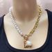 Jewelry New Copper Snake Baroque Pearl Portrait Square Label Multi Layered Necklace Set Chain_ipsvogv.com