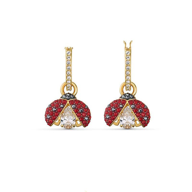Beating Heart Ladybug Detachable Earrings For Women Elements Crystal Earrings For Women_ipsvogv.com