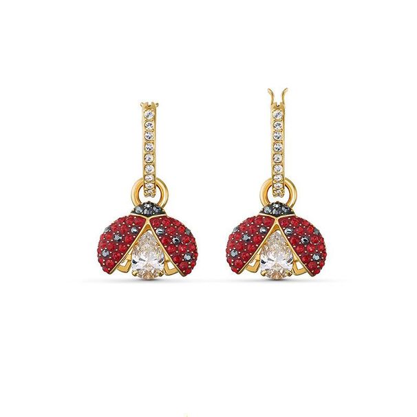Beating Heart Ladybug Detachable Earrings For Women Elements Crystal Earrings For Women_ipsvogv.com