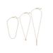 Fashionable And Personalized Gold Round Rectangular Pendant With A 3-piece Set Of Necklace Accessories_ipsvogv.com