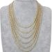 Single Row Necklace Alloy Unisex Hip Hop Jewelry 4mm Tennis Chain_ipsvogv.com