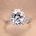 Cao Shi Trendy Ins Style Inlaid Zirconia Wedding Ring, Women's Engagement Party Ring_ipsvogv.com