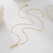 Copper Plated K Real Gold Zircon Pendant Necklace Jewelry Simple Clavicle Chain Gift Girlfriend Wedding Necklace_ipsvogv.com