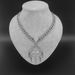 Rap Singer Same Game King Millennium Wisdom Wheel Triangle Geometric Full Diamond Hip Hop Pendant Necklace_ipsvogv.com