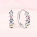 Cao Shi Sweet Color Zircon Fashion Delicate Star Design Earrings_ipsvogv.com
