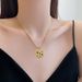 【 Full Body Titanium Steel 】 Colored Zirconium Circular Plate Extremely Simple Blast Furnace Genuine Gold Necklace For 【 】 【 】 【 】_ipsvogv.com