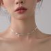 Bow Choker Necklace - Flat Snake Chain Collar (Adjustable Minimalist Gift Box Included)_ipsvogv.com