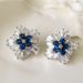 Cao Shi's Live Recommended Sweet Cool Wind Snowflake Zircon Women's Christmas Creative And Earrings Gifts_ipsvogv.com