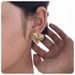 peach heart earrings titanium steel plated real gold inlaid diamond versatile earrings female fashion light luxury jewelry_ipsvogv.com